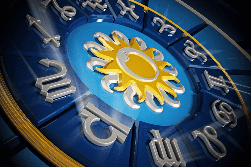 Astrološka ilustracija Zodijaka za teme emocija i odnosa